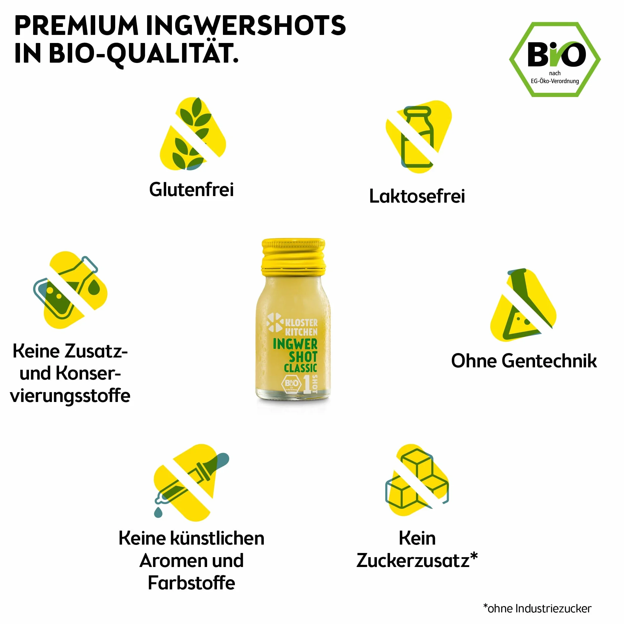 Kloster Kitchen kalendarz adwentowy, organiczny imbir, 7 butelek 30 ml