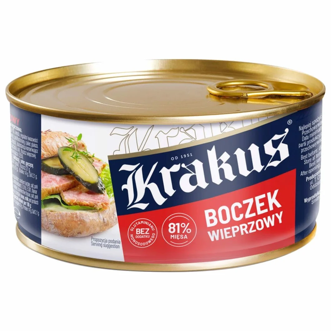 Krakus Konserwa boczek wieprzowy 300 g