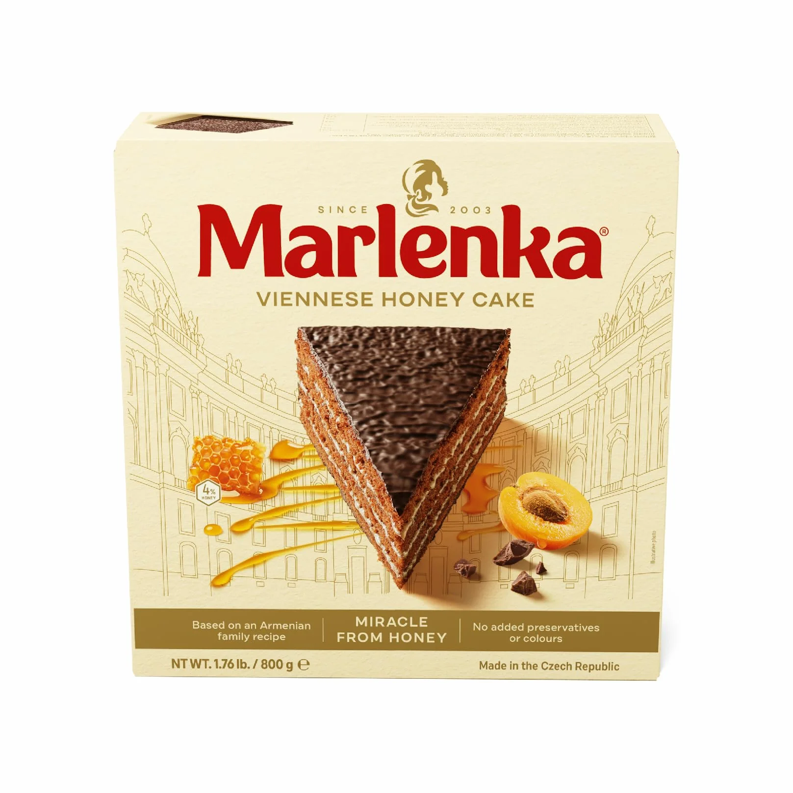 MARLENKA® ciasto miodowe MIX 3+1 4x800g