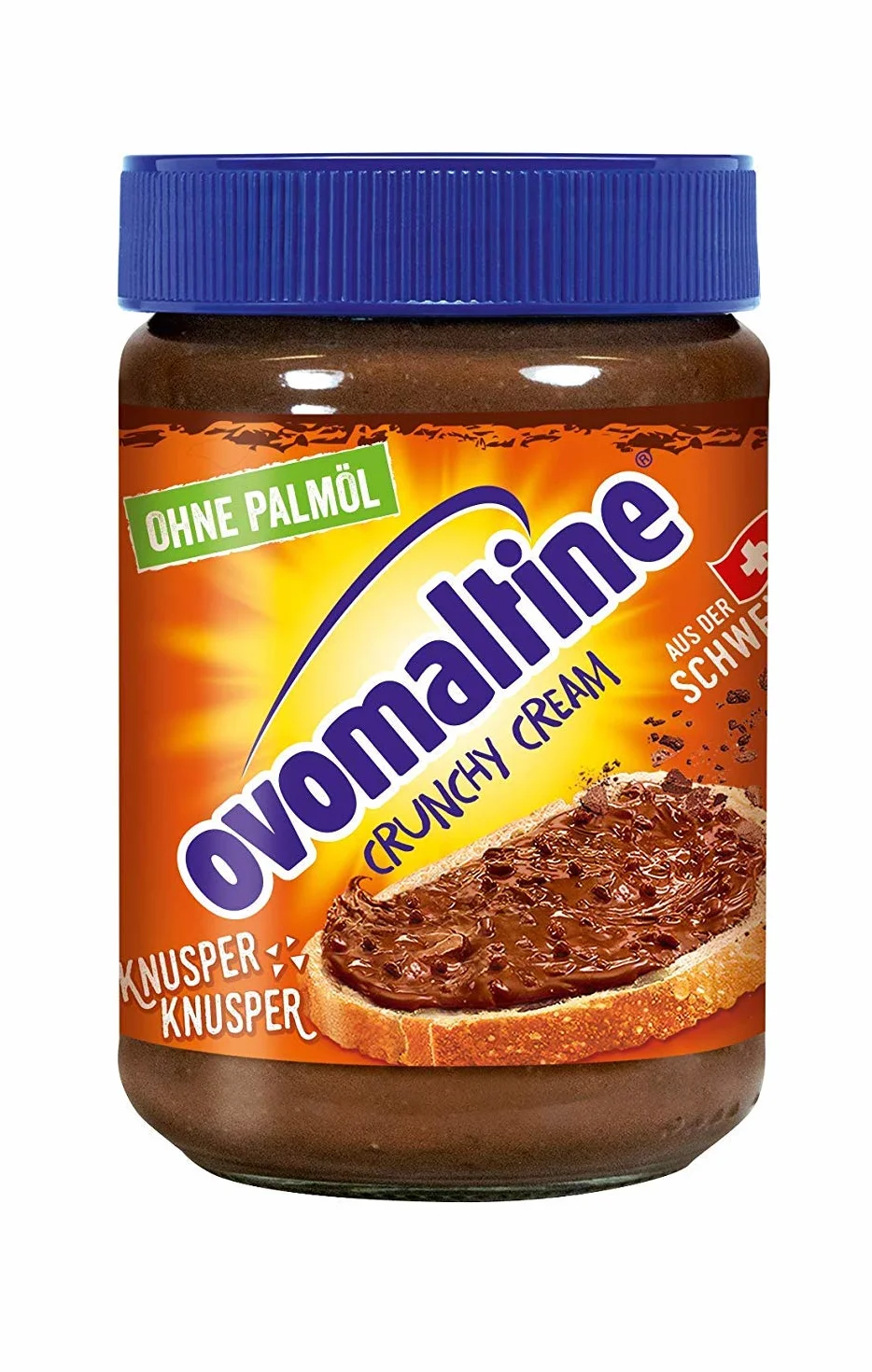 Ovomaltine Crunchy Cream pasta do smarowania chleba, 8 szklanek