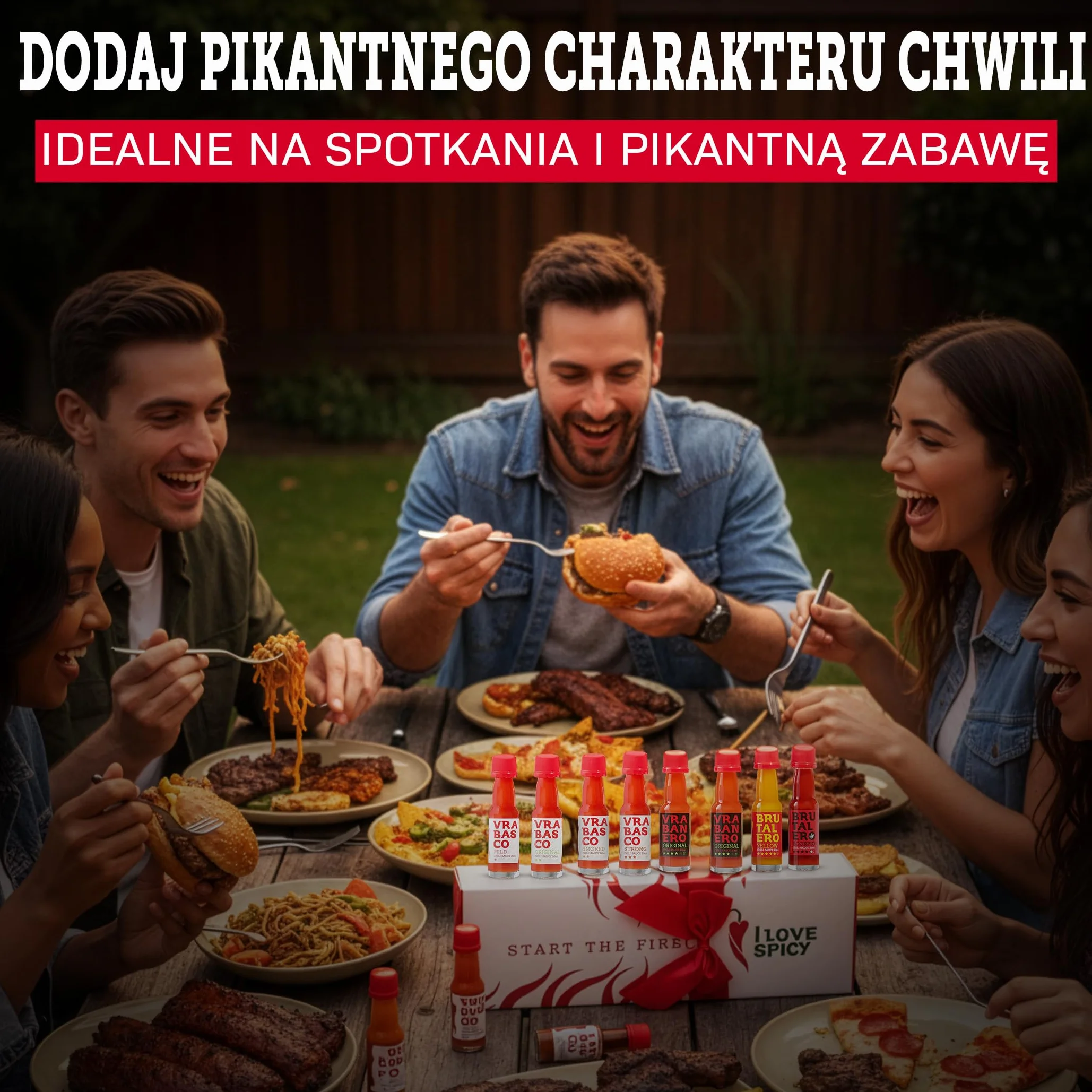 Start the Fire Zestaw Prezentowy 9 x 20 ml Fermentowane Sosy Chili Od Łagodnego do Brutalnego Zestaw Degustacyjny