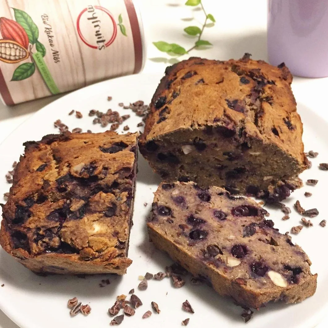myfruits Bio Nibs kakao, 450 g, ziarna kakaowe bez dodatków, bez cukru, delikatnie prażone dla uzyskania czekoladowego smaku, do pieczenia lub musli