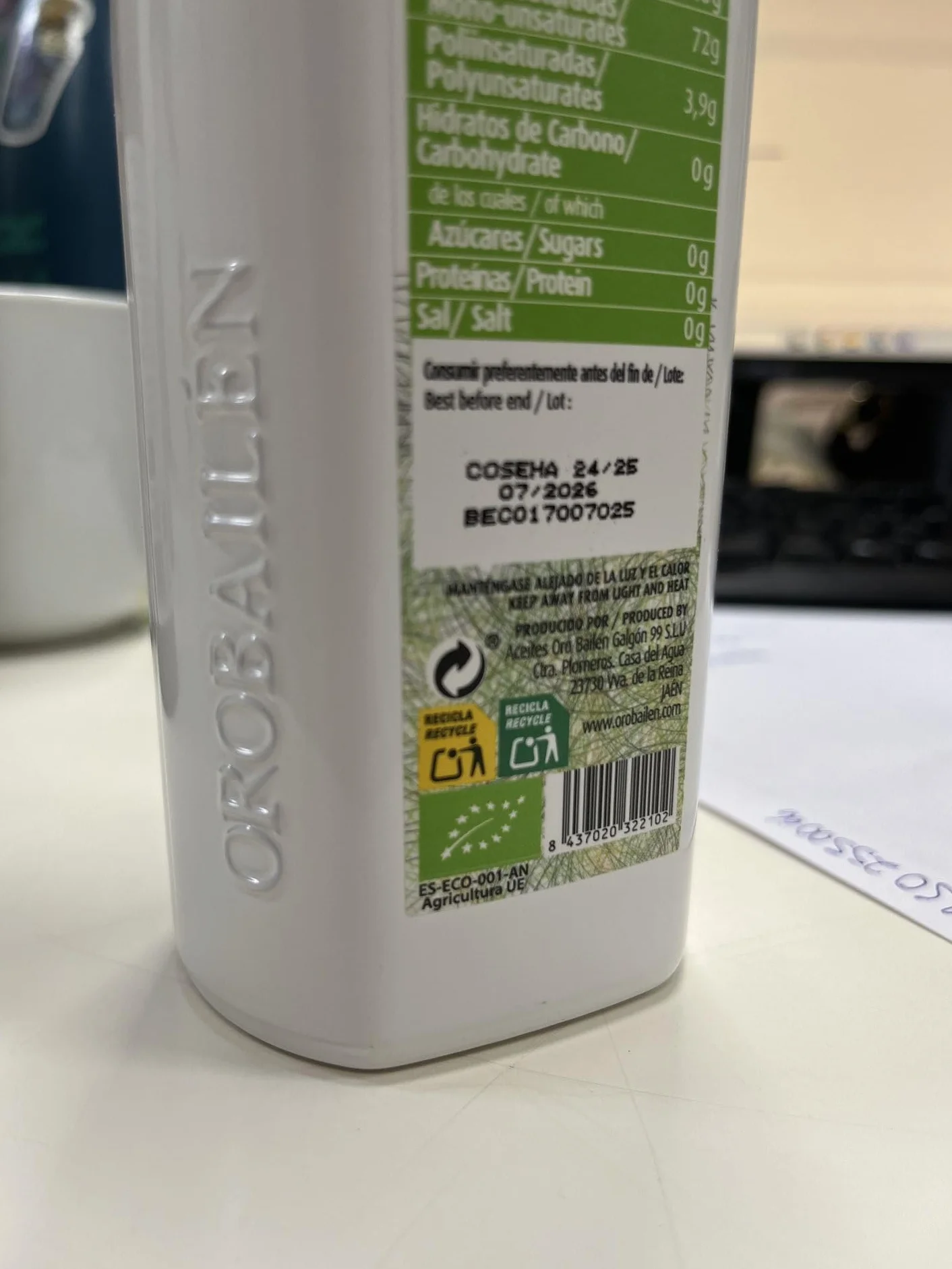 Taneczne złoto | Oliwa z oliwek z pierwszego tłoka - olej ekologiczny - butelka 500ml