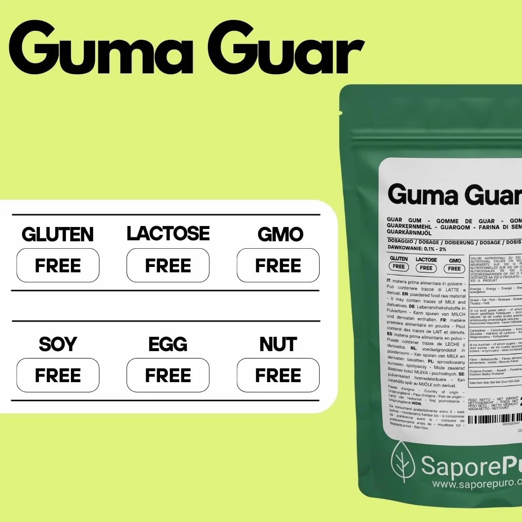 Saporepuro Guma guar 50 gr - Guar Gum - mąka z gumy guar