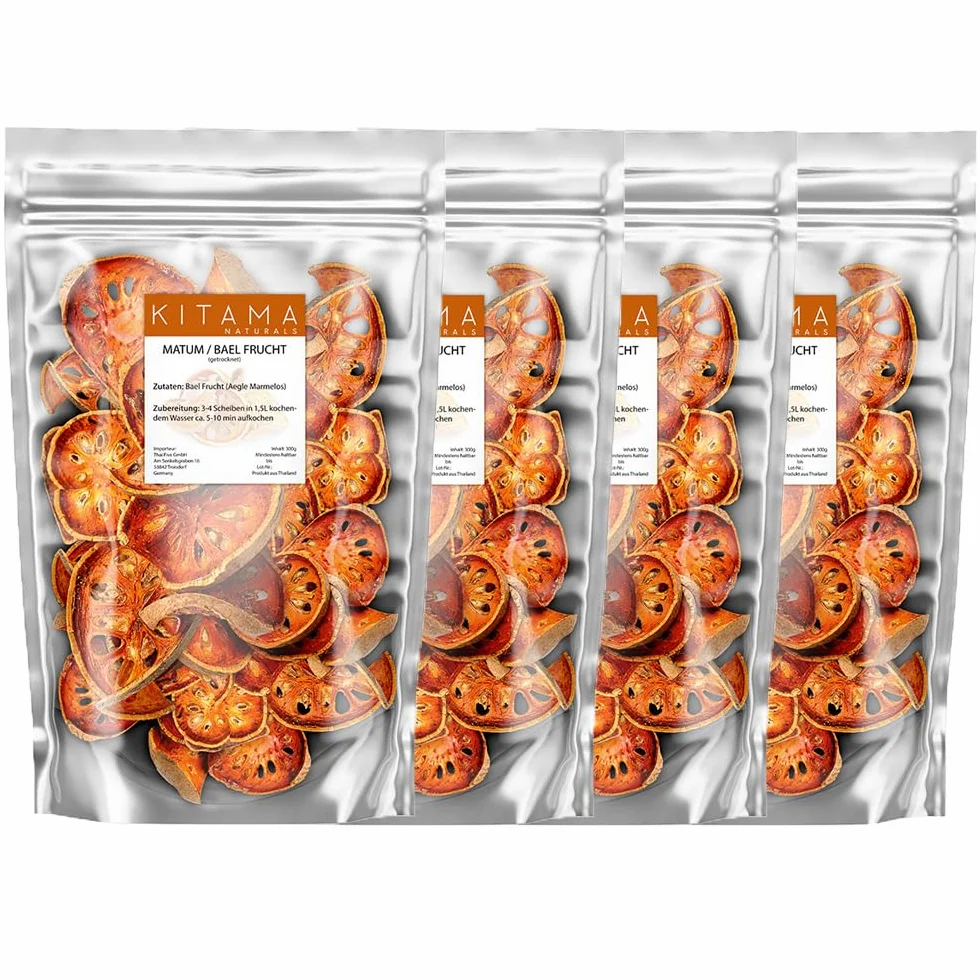 Thai Matum Tee Bengalska pigwa Bael tajska herbata owocowa wellness 4 x 300 g