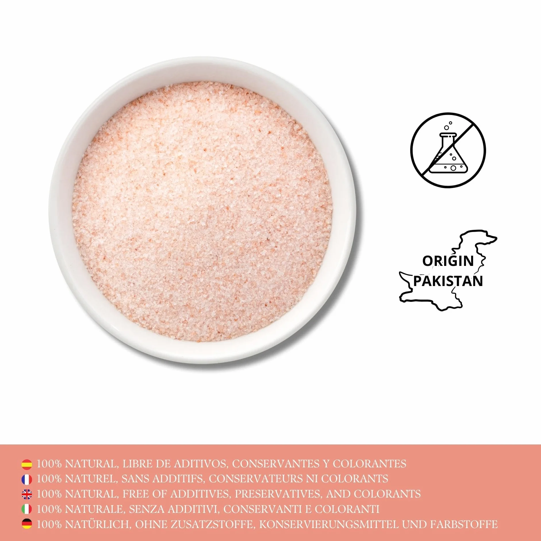 FRISAFRAN | sól himalajska drobna 500 g | różowa sól kryształowa drobna | sól himalajska | sól kamienna | naturalna | delikatna himalajska | sól różana | delikatna himalajska | sól różana | gruba sól