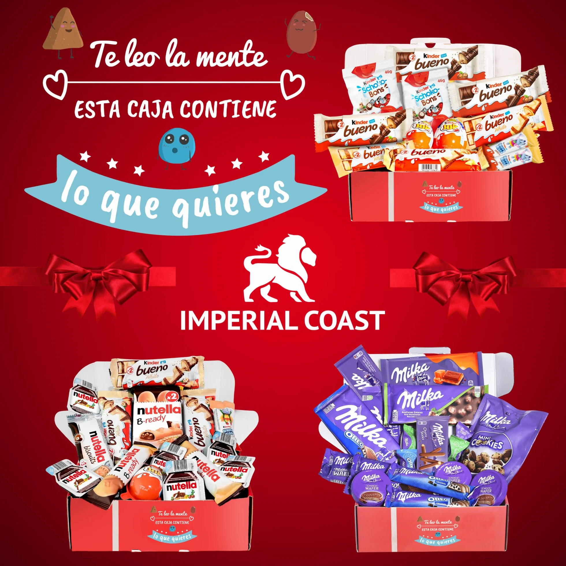 Caja de regalo de chocolate Original para cumpleaños navidad niños pareja Kinder, Happy Hippo, Kinder Joy, Oreo