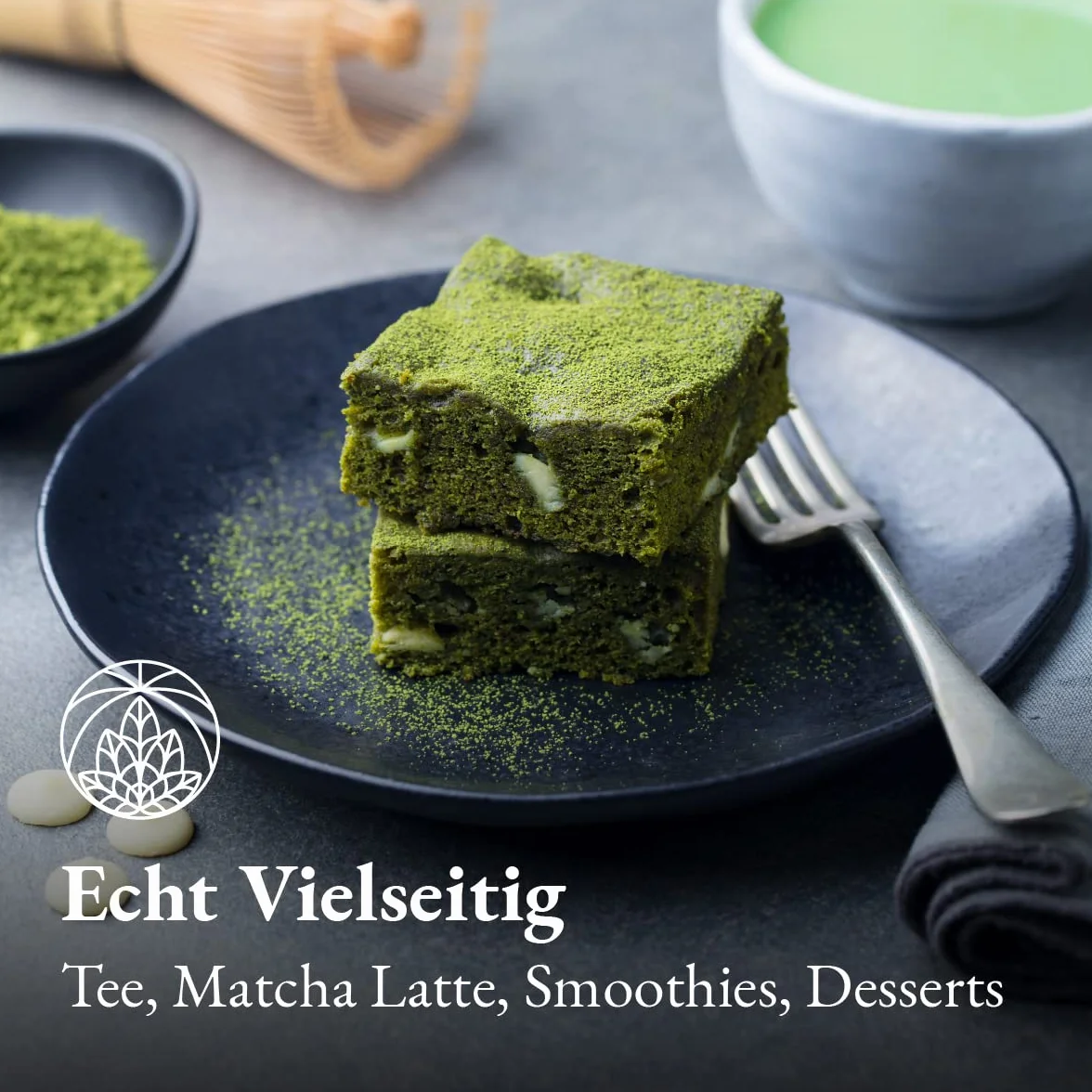 Bio matcha w proszku Monte Nativo (100 g) – herbata matcha do latte – zielona herbata premium – 100% naturalna i bez dodatków