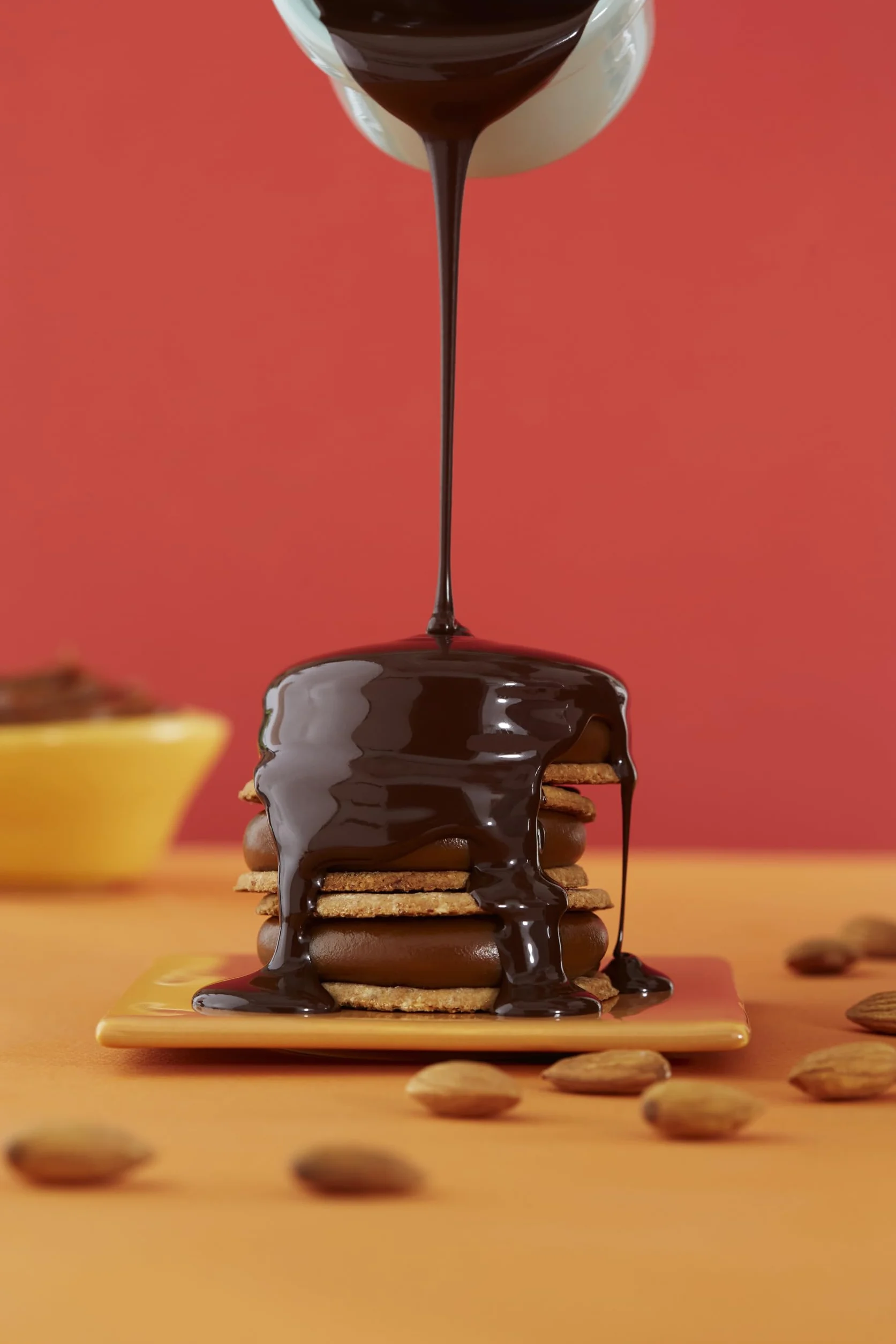 Havanna | Alfajores z Czekoladą Gorzka i Mąką Migdałową | Ciastka Oblane Czekoladą z Nadzieniem z Dulce de Leche | Bez Glutenu | 4 Sztuki | 280 g