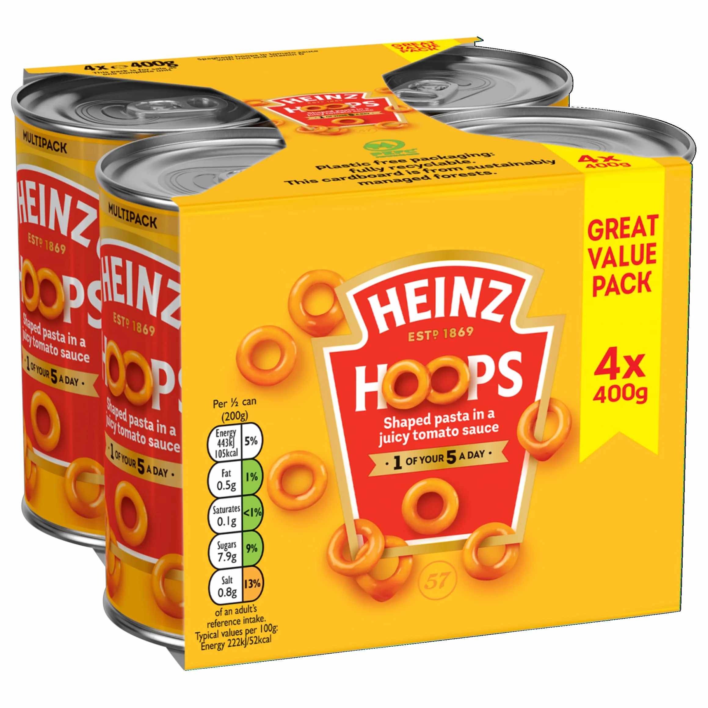 Heinz Obręcze do spaghetti 4x400g