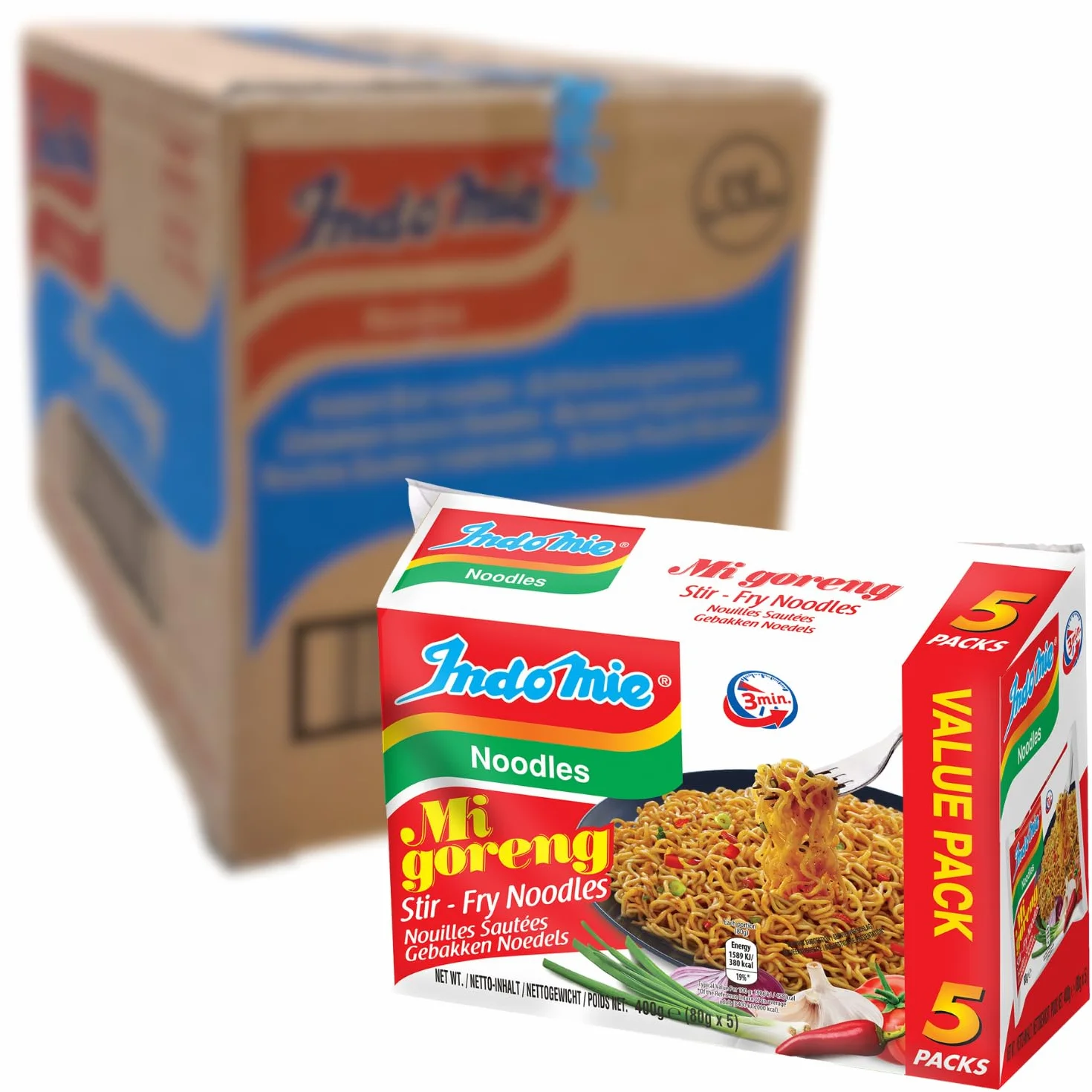 Indomie Mi Goreng Fried Instant Noodles 85 g opakowanie 40 sztuk