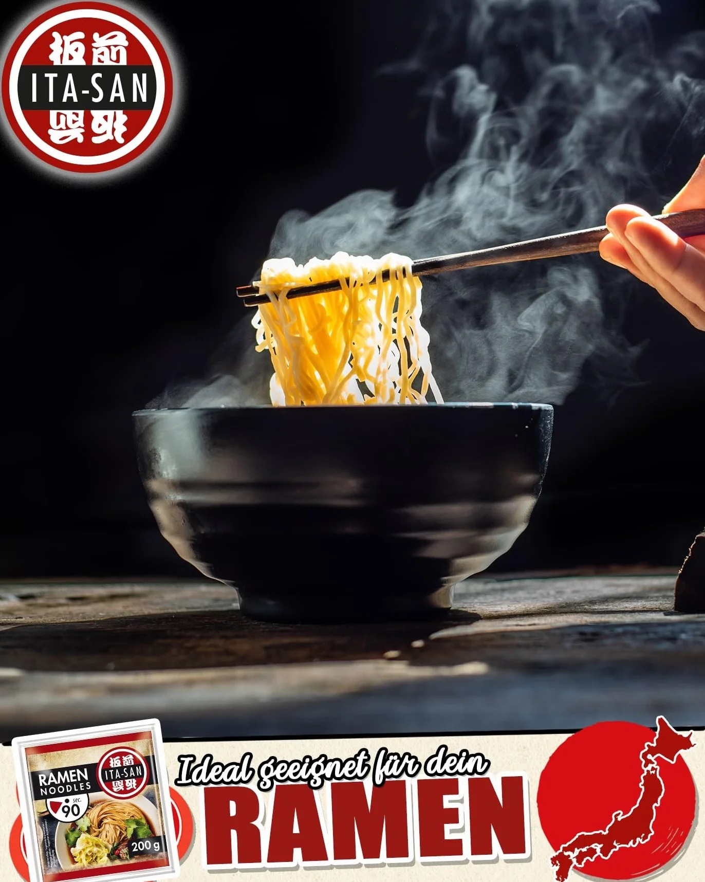 ITA-SAN Makaron Ramen 30 x 200 g