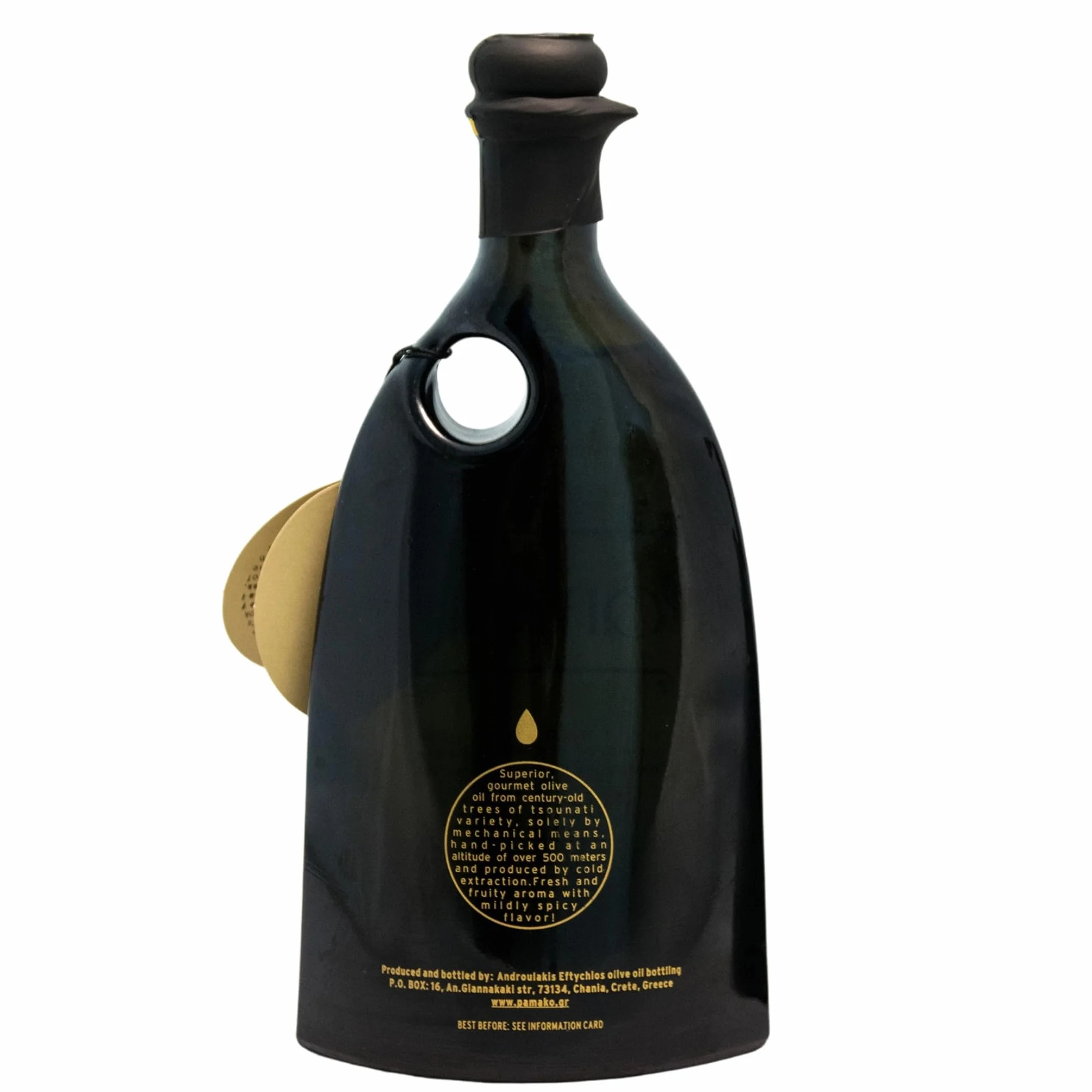Pamako Monovarietal Tsounati 500ml BIO Oliwa z Oliwek Extra Virgin Wysokopolifenolowa 2081 mg/kg Tłoczona na Zimno Kreta Grecja