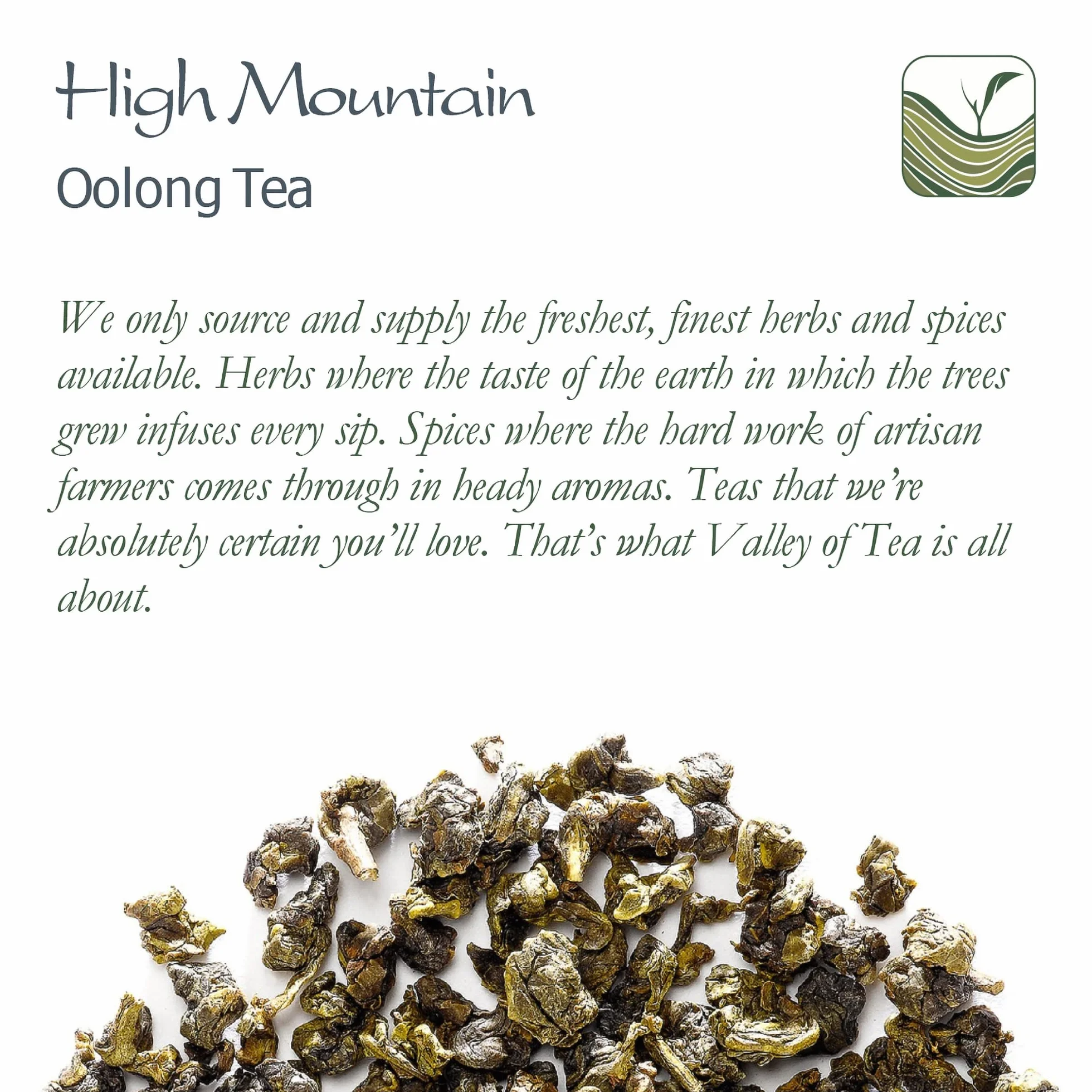 Tie Guan Yin Oolong Tea - Taiwanese High Mountain Green Oolong - Tieguanyin Wu Long Tea From Taiwan 100g