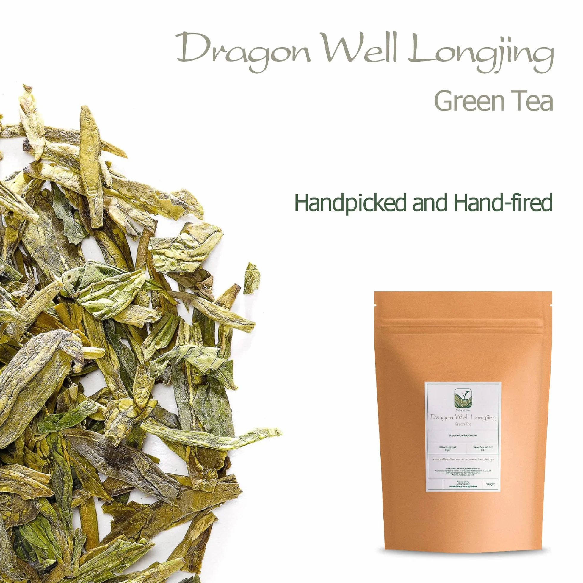 Dragon Well Green Tea - Longjing Loose Leaf Tea From China - Xihu Long Jing Chinese Tea - Lung Ching 50g