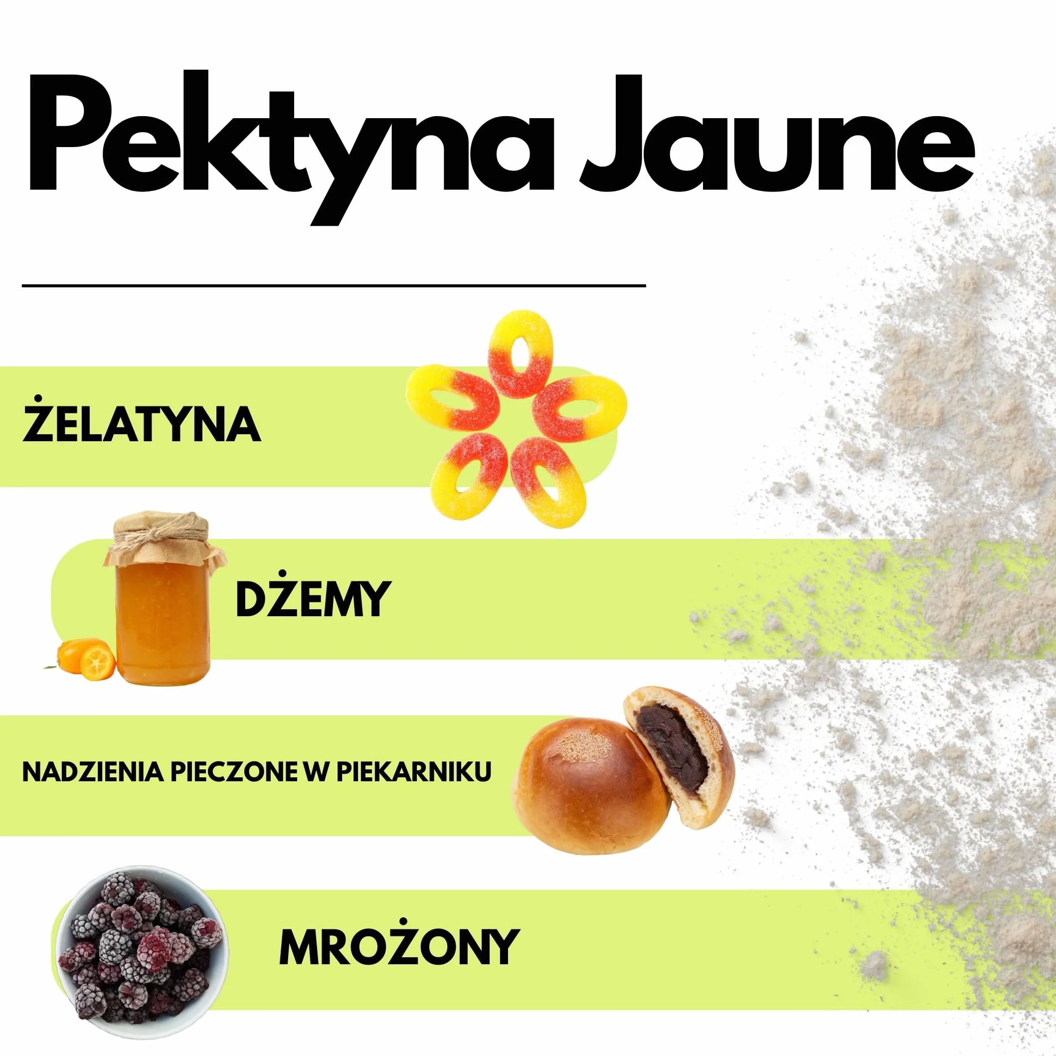 SaporePuro Pektyna Jaune 50 g – Naturalny Środek Żelujący o Wysokiej Mocy Żelującej do Dżemów i Galaretek – BEZ GLUTENU