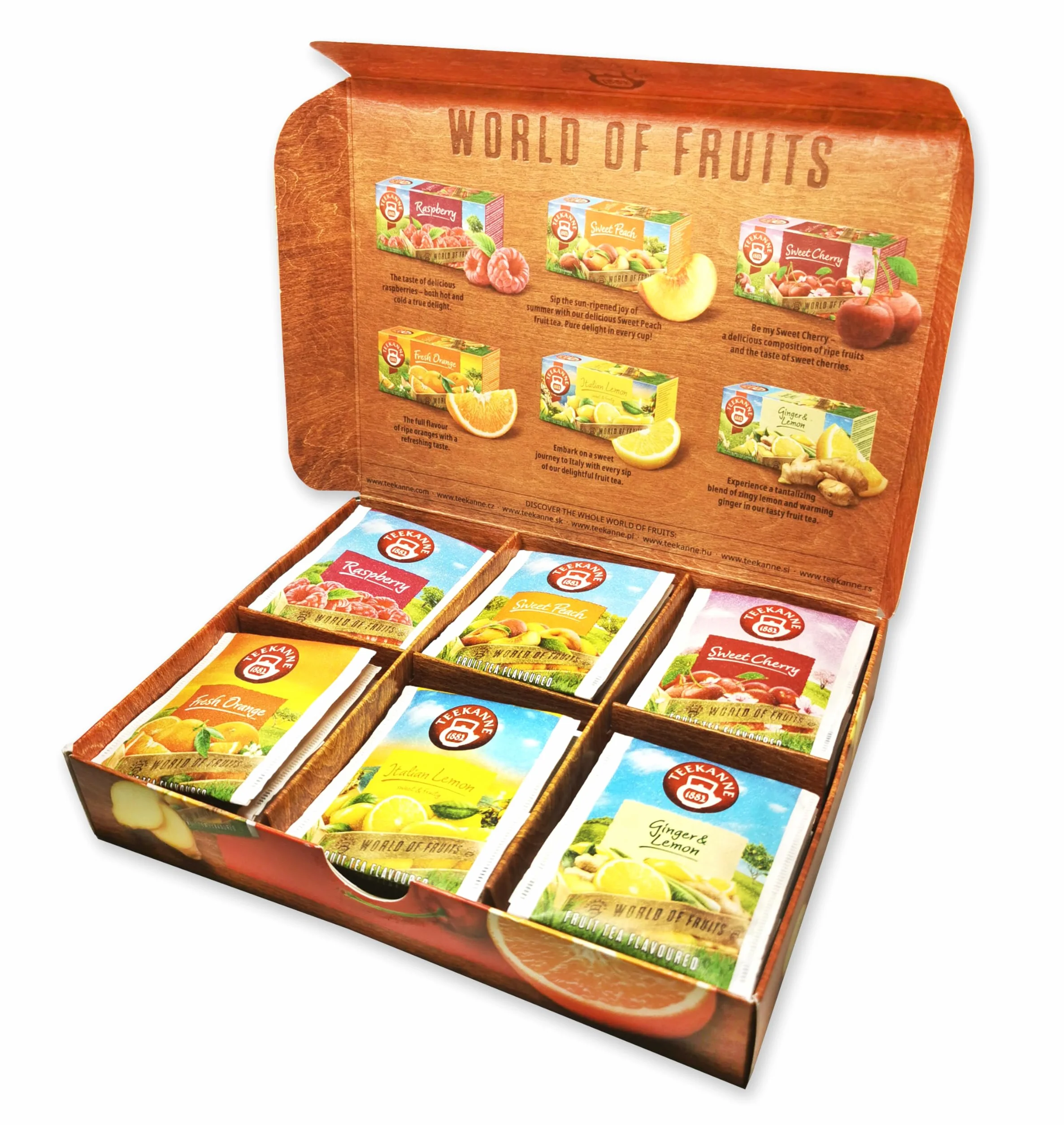 Teekanne World of Fruits (NEW EDITION) - Fruit Tea Selection Box - 6 Geschmacksrichtungen * 5 Tb