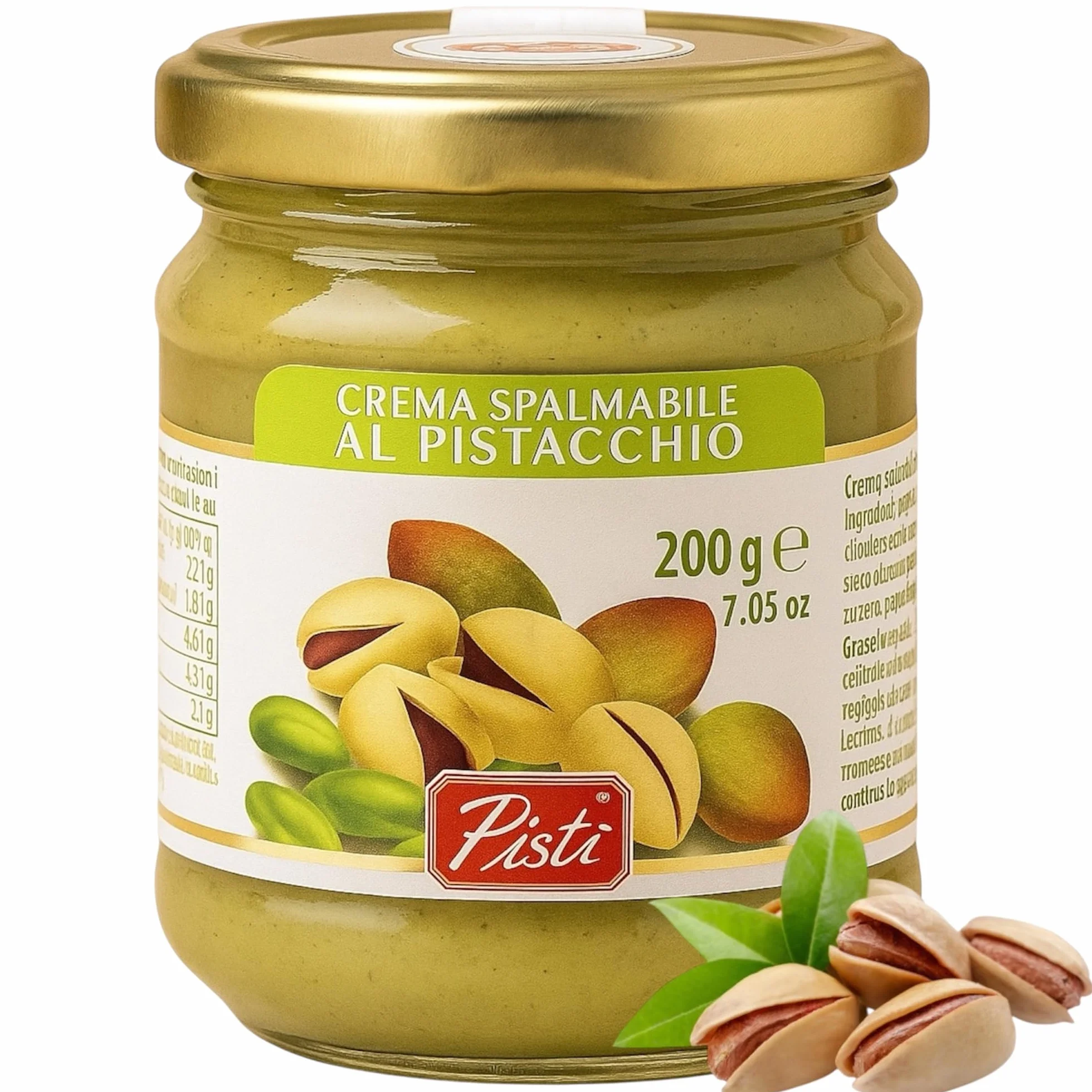 Pisti Krem pistacjowy Crema la Pistacchio Vaso Sycylia 200g 45% pistacji