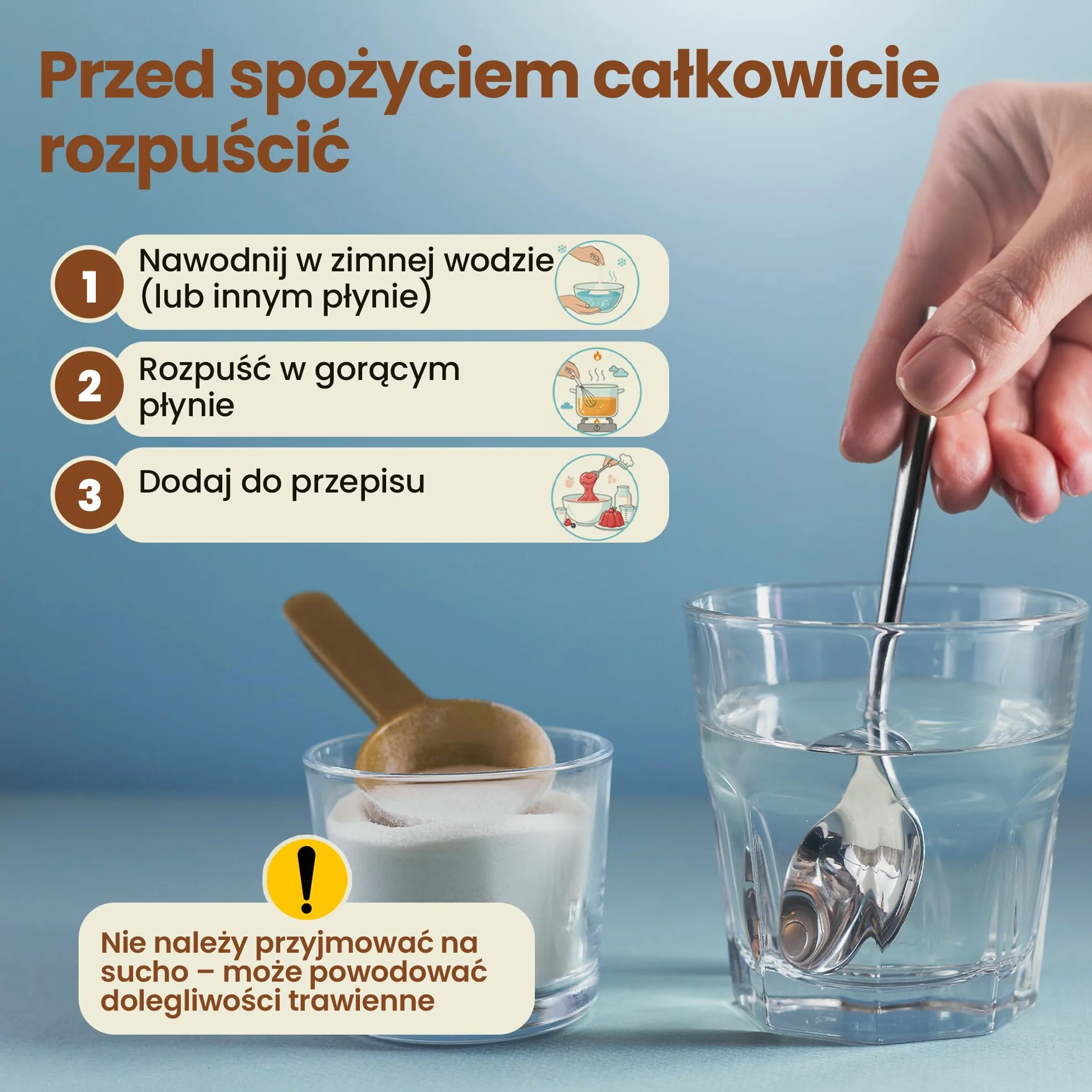 Snadi Proszek żelujący 1 kg bez smaku 100% czysty