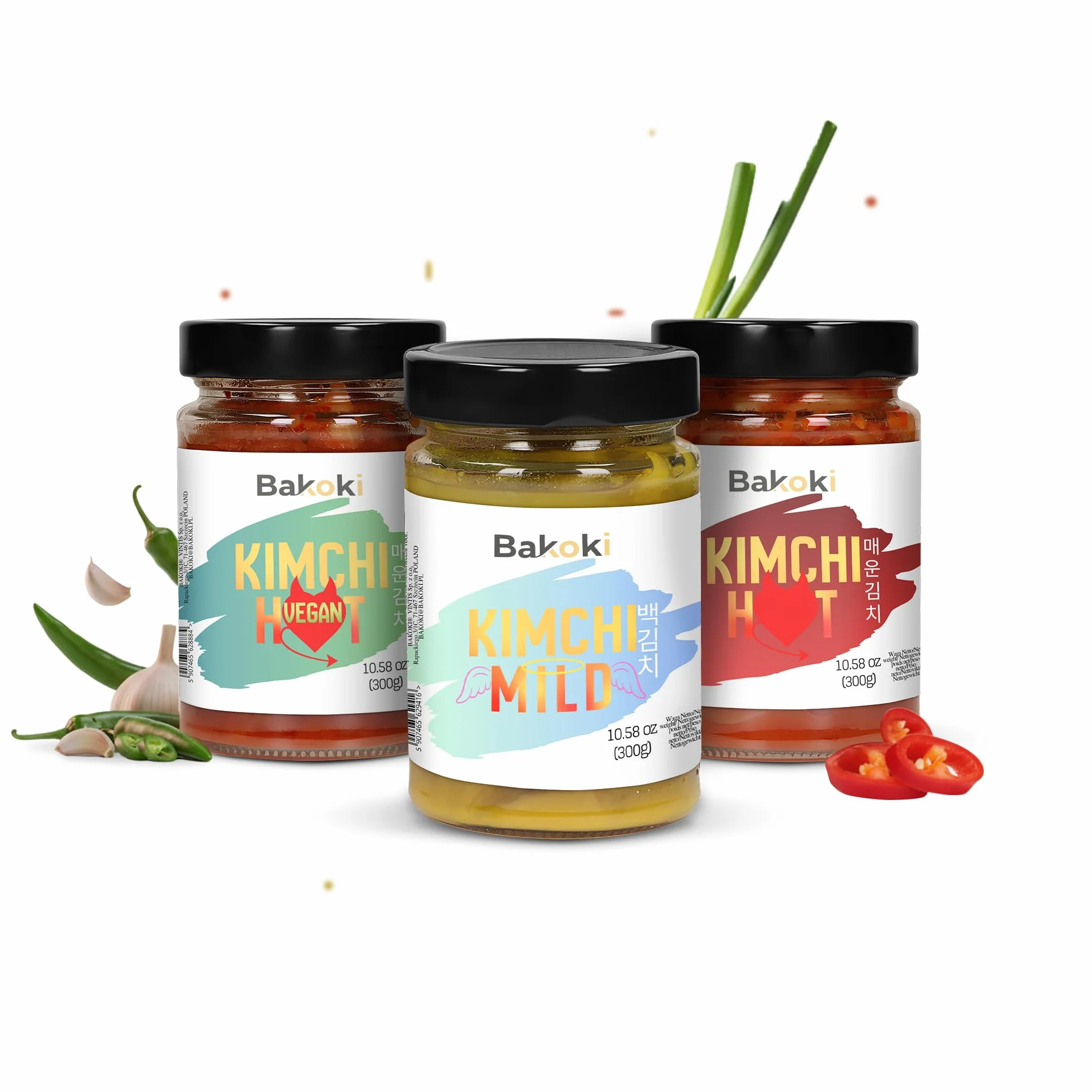 Bakoki KIMCHI Originales koreanisches Rezept - 3er Pack