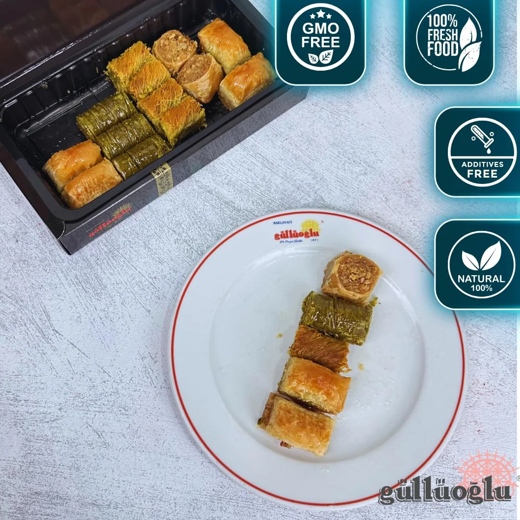 Gulluoglu Baklava Turecka 18 sztuk 600 g 5 asortymentów