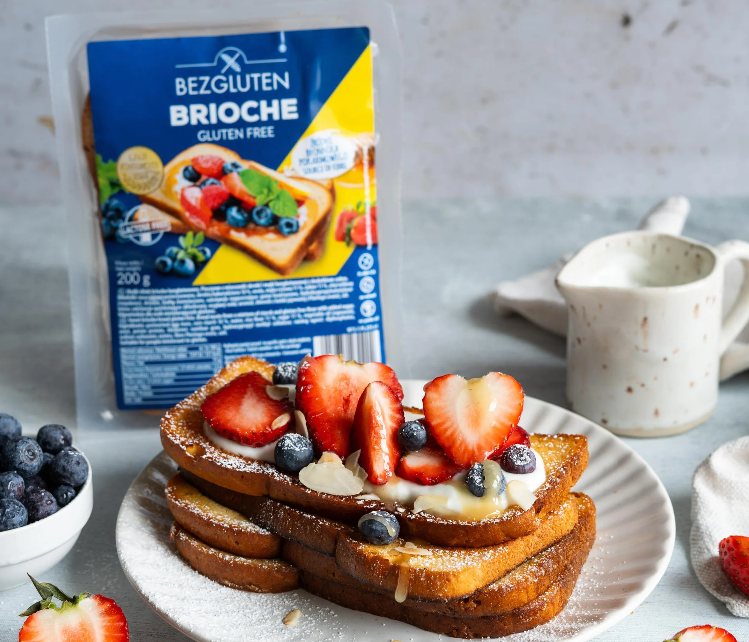 Bezgluten Brioche Bezglutenowy, Bez Laktozy, Pieczywo Śniadaniowe, 200g