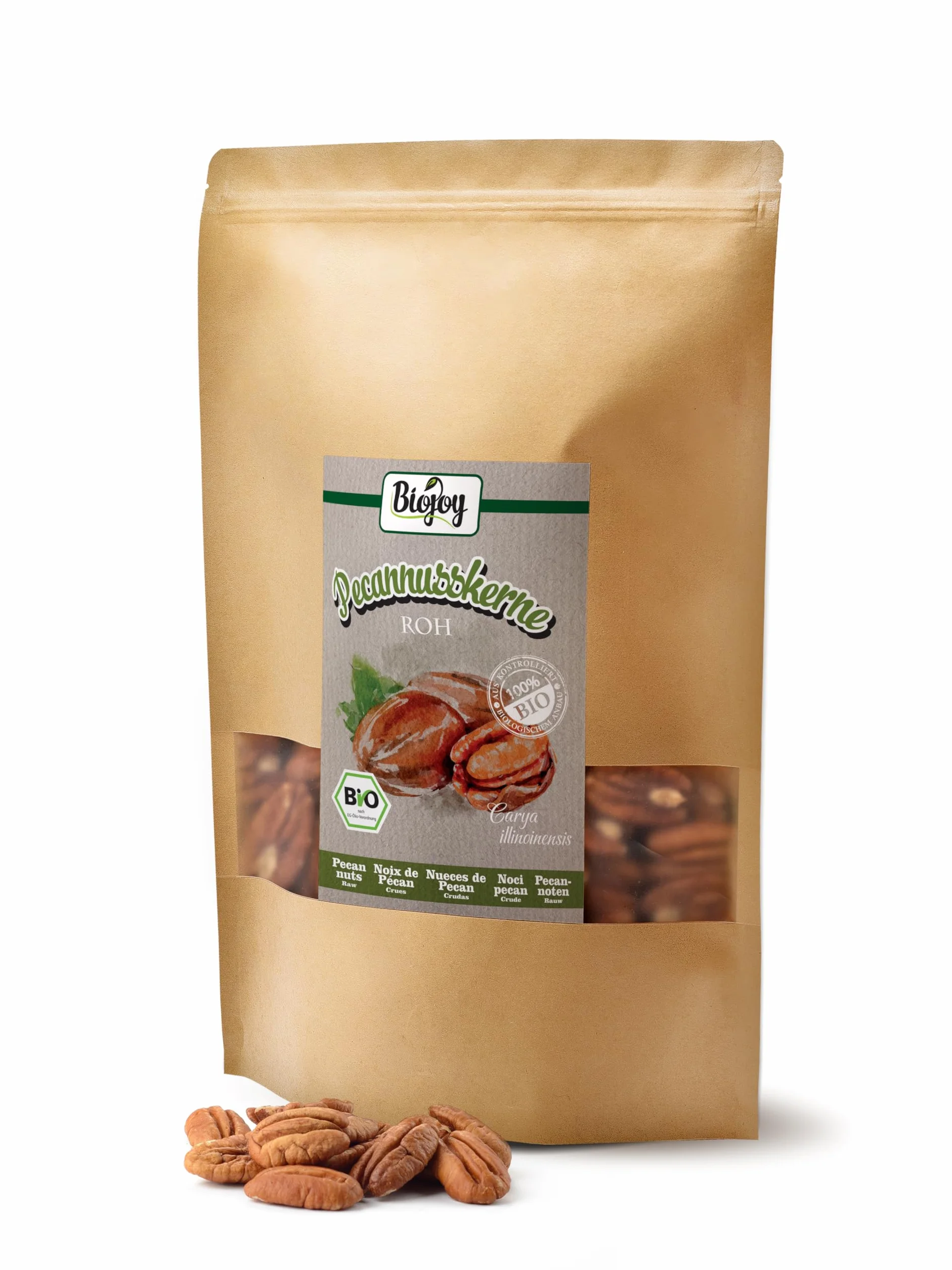 Biojoy BIO-Orzechy pekan połówki surowe niesolone 1 kg
