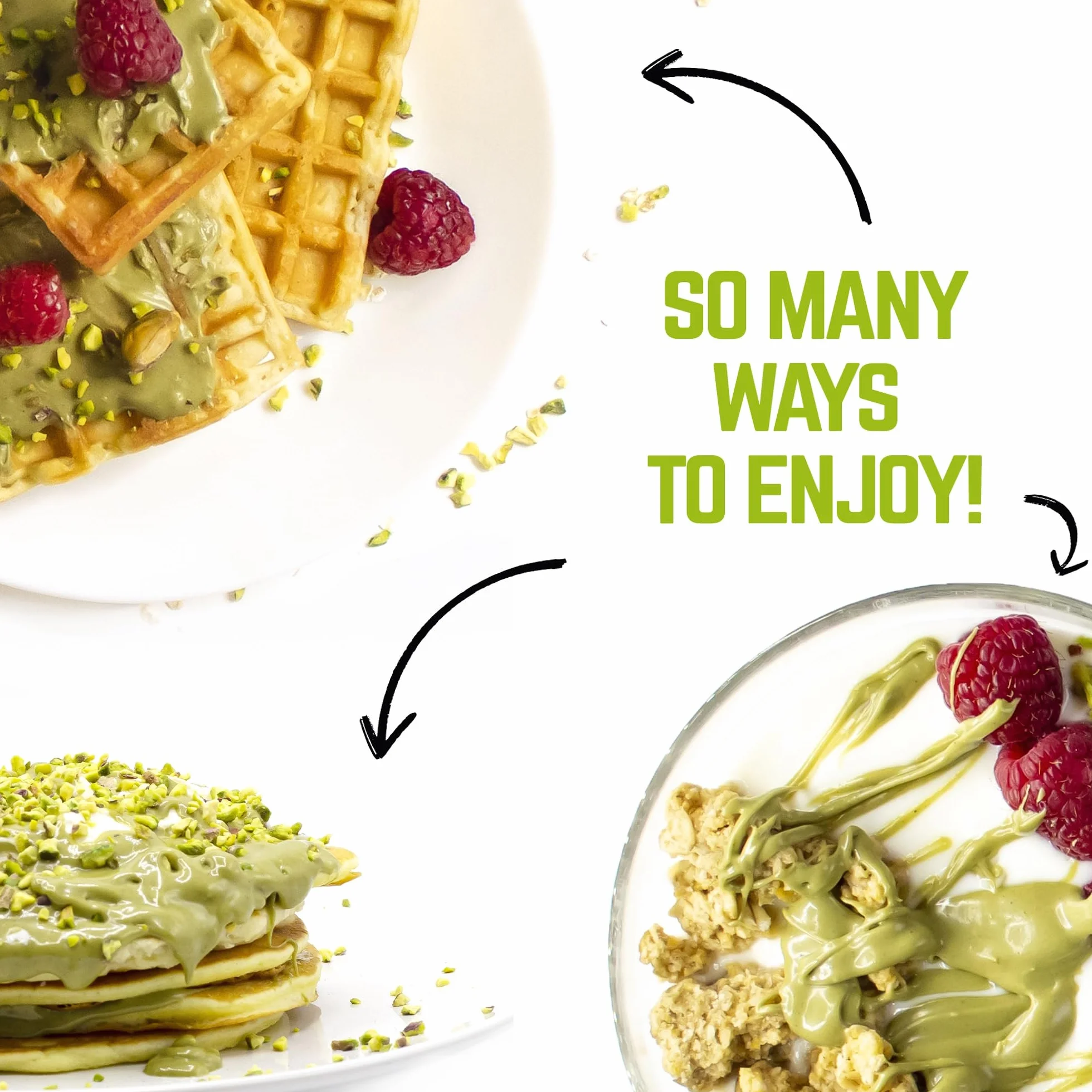 EATALIAN by AMZ BETTER Protein Pistachio Flavoured Topping, słodki krem proteinowy w tubce 300 g, wyprodukowany we Włoszech, sos pistacjowy idealny do dekoracji lodów, deserów i czekolady Dubai