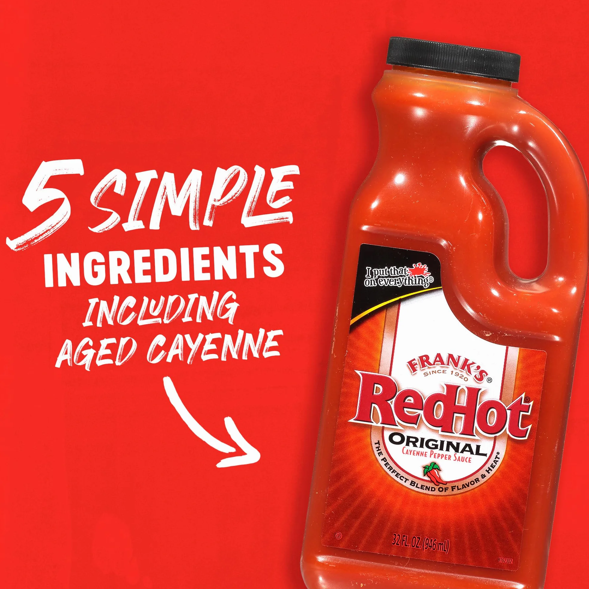 Fran's Redhot Cayenne Pepper Original Hot Sos 946 ml