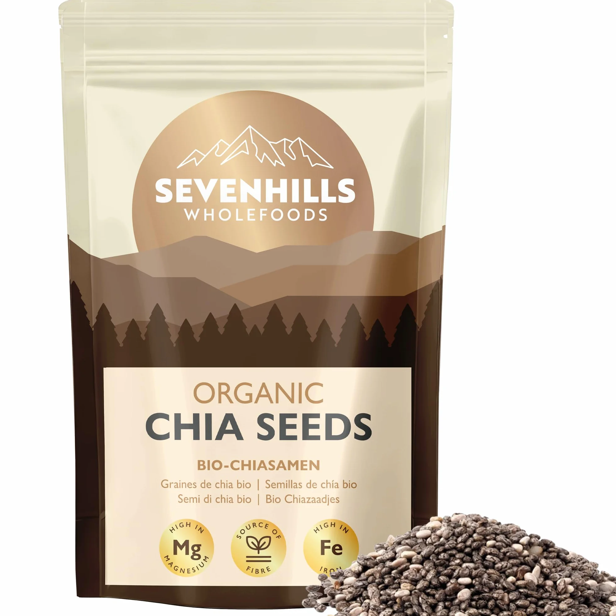 Sevenhills Wholefoods Organiczne Nasiona Chia 1kg