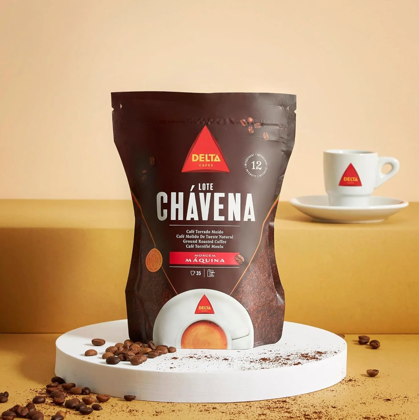 Delta Palona Arabica i Robusta pełne ziarna kawy 250 g