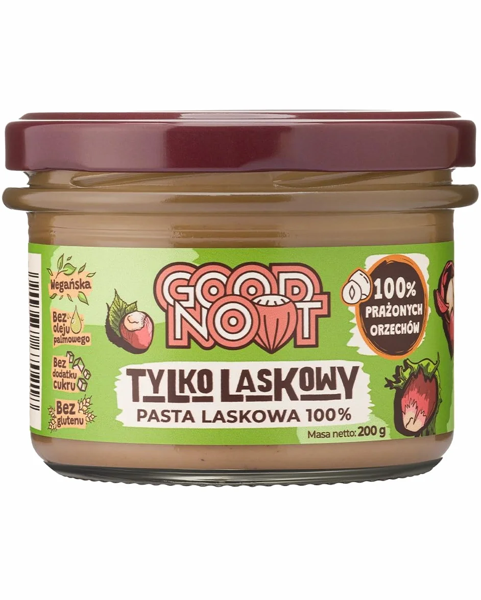 Pasta laskowa 100% TYLKO LASKOWY 200g Good Noot