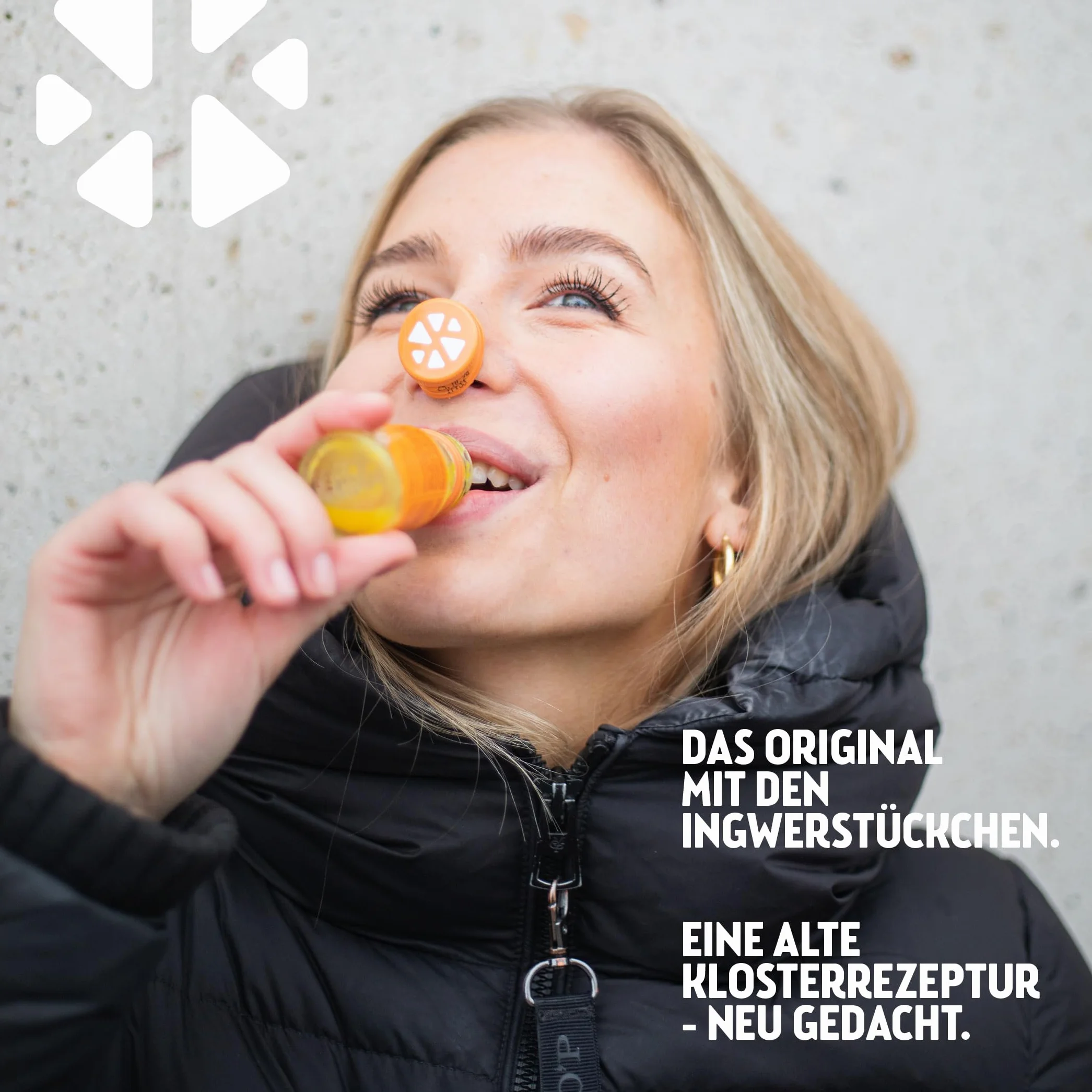 Kloster Kitchen Bio imbir Shot Kurkuma 1SHOT 14 x 30 ml z prawdziwymi kawałkami imbiru