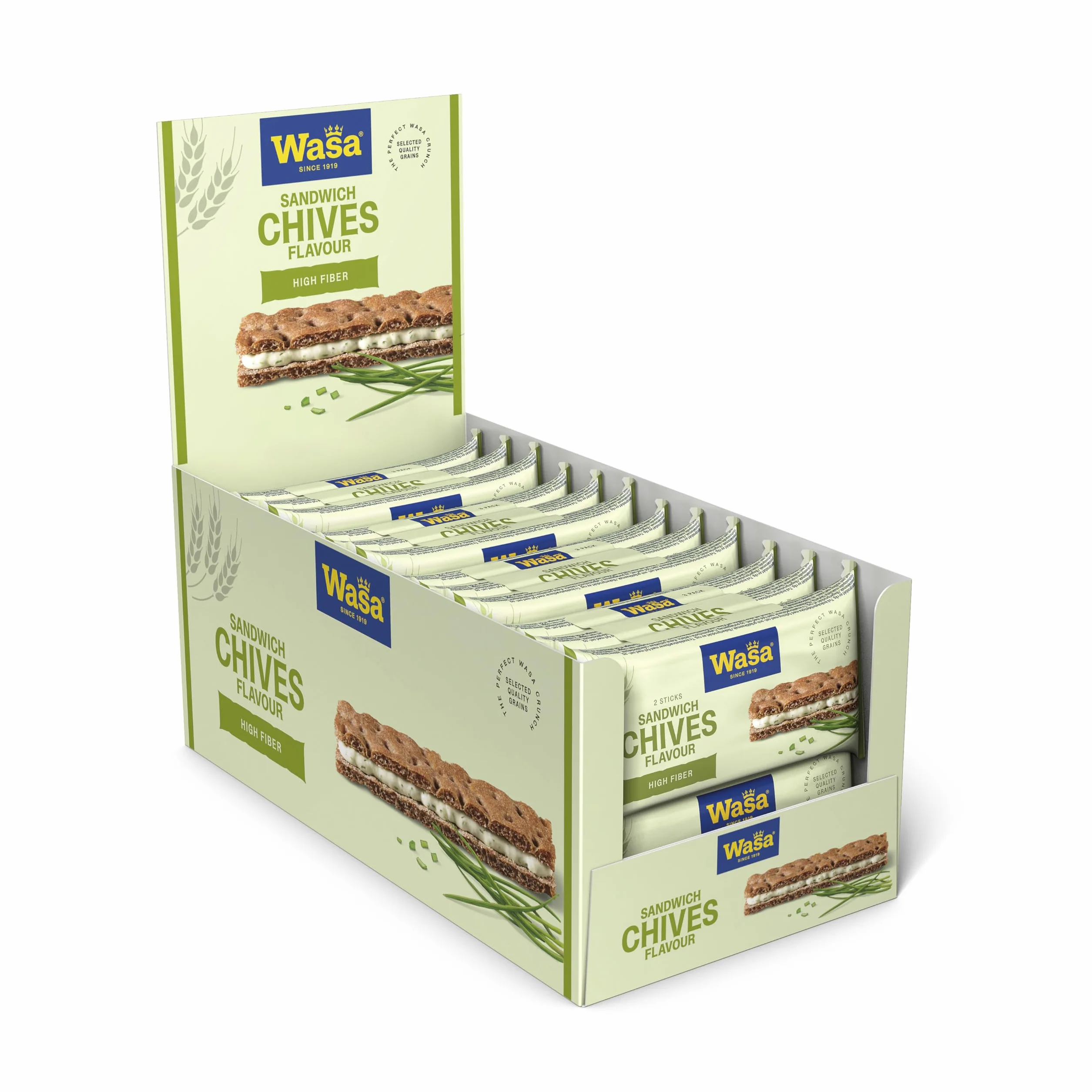 Wasa Sandwich Ser i szczypiorek Multipack, 8 szt. (8 x 111 g)