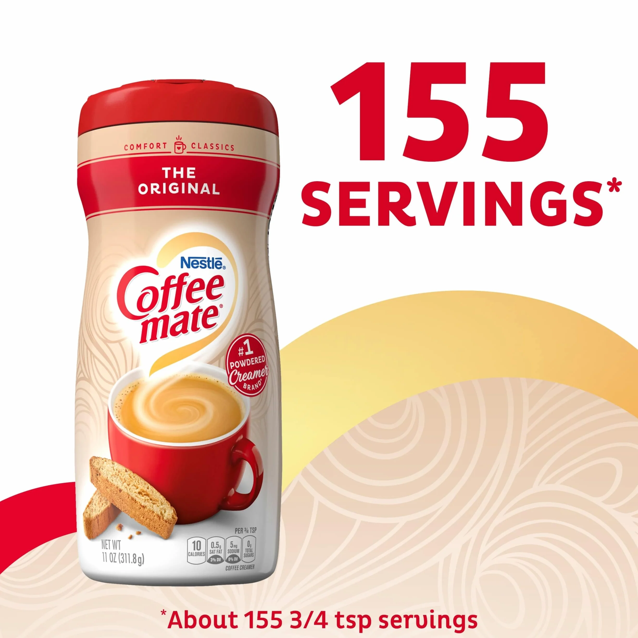Oryginalny krem Flavor Powdered Creamer, 11 oz.
