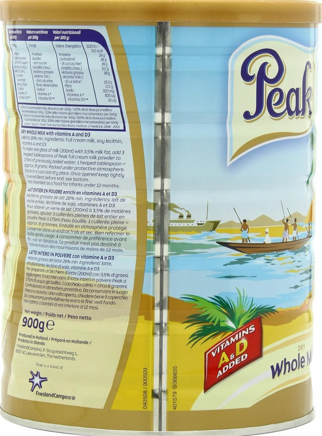 Peak Dry Whole Milk Powder 900 g