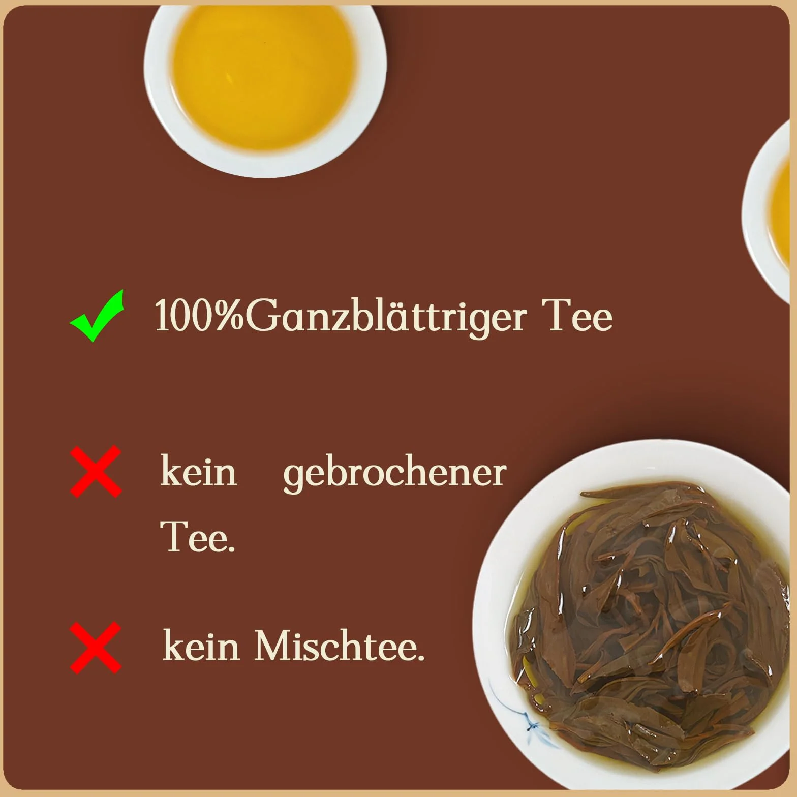 Foodliber Herbata Czarna Liściasta – Wysokiej Jakości z Całych Liści Pochodząca ze Starożytnych Drzew Herbacianych w Chinach, Niezwykle Wytrzymała na Wielokrotne Parzenie, 50 g
