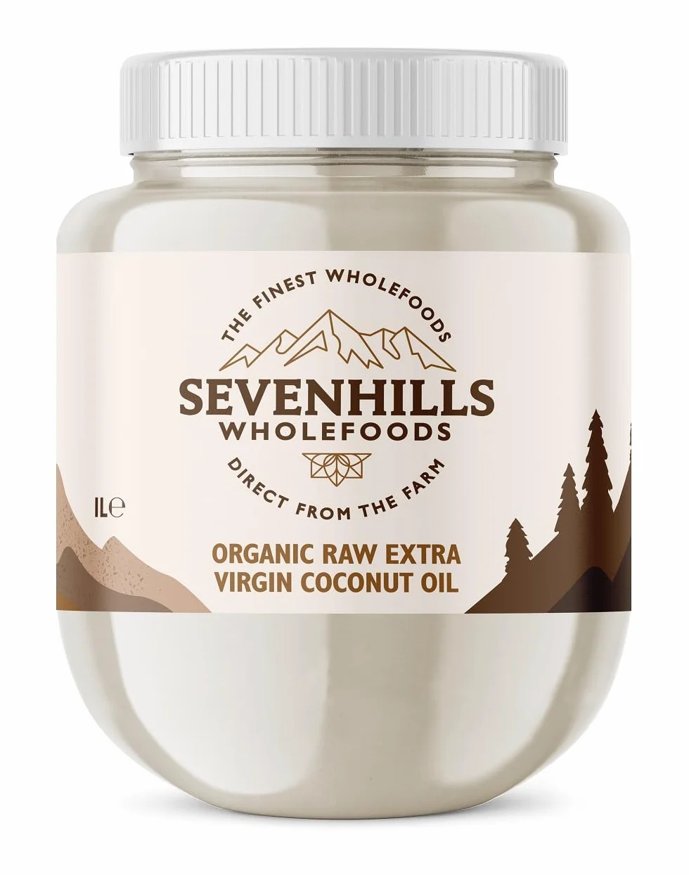 Sevenhills Wholefoods Organiczny Olej Kokosowy Extra Vergine 1L