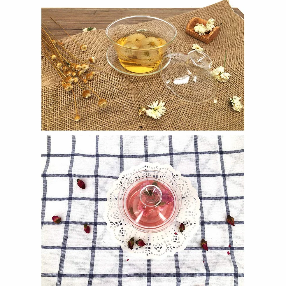Chińska porcelana kung/gong fu herbata ceramiczna filiżanka do herbaty Gaiwan Sancai najlepszy prezent (szkło)