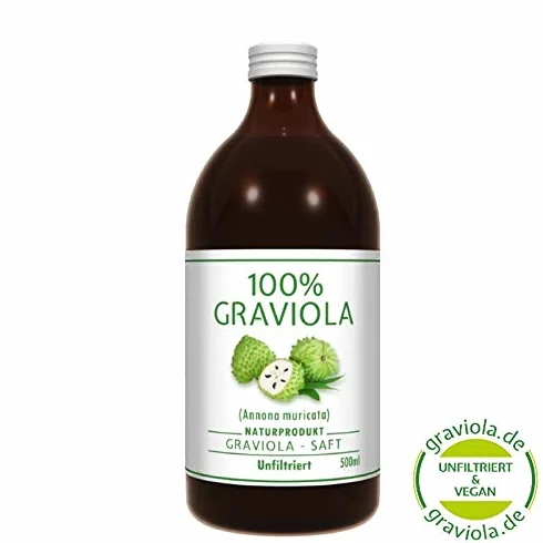 Sok z Gravioli 100% Niefiltrowany Wegański 500 ml Guanábana Soursop Corossol