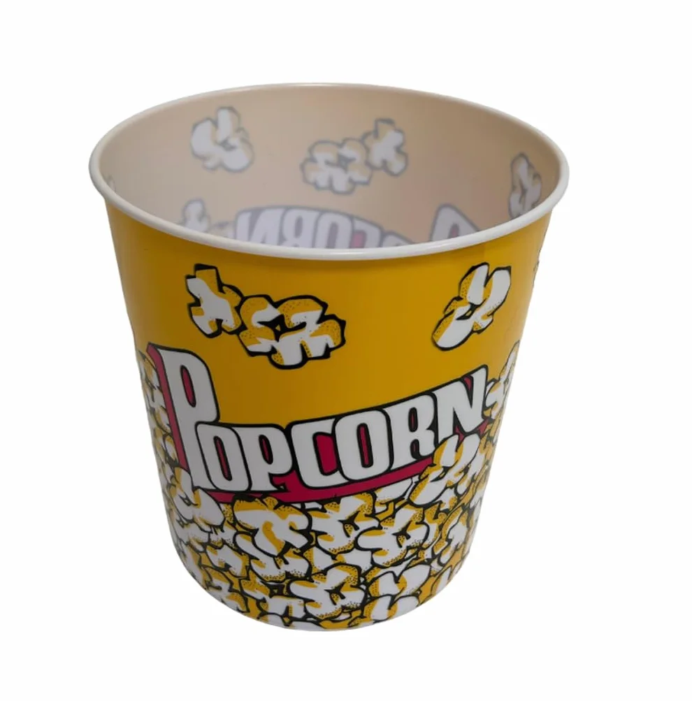 Wiadro Popcorn 3,6 l Pojemności Wielokrotnego Użytku Zmywalne Miska na Popcorn