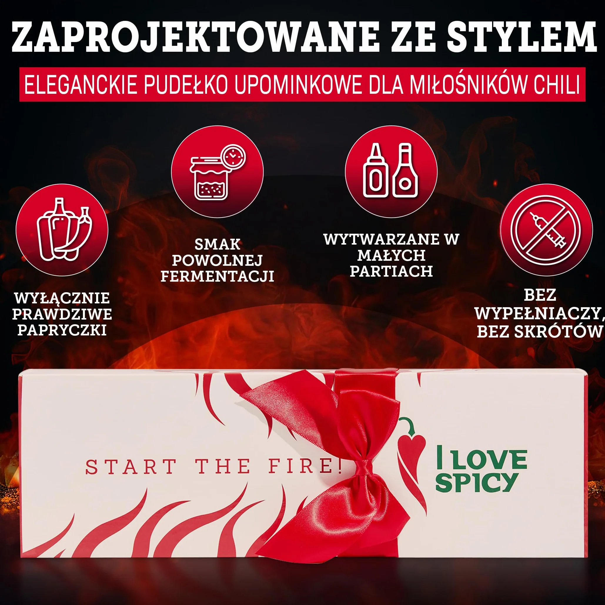 Start the Fire Zestaw Prezentowy 9 x 20 ml Fermentowane Sosy Chili Od Łagodnego do Brutalnego Zestaw Degustacyjny