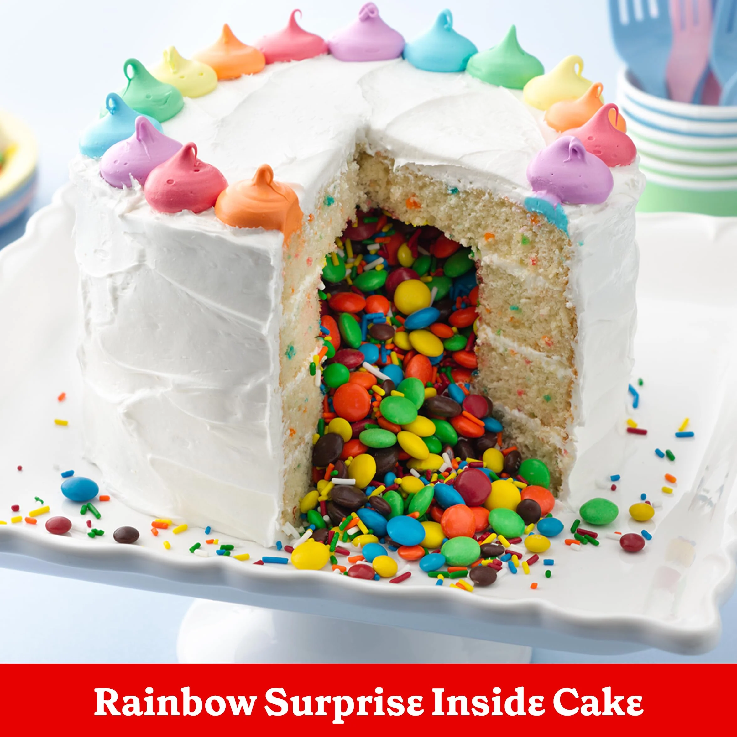 Betty Crocker Delights Super Moist Party Rainbow Chip Cake Mix, 13.25 oz.