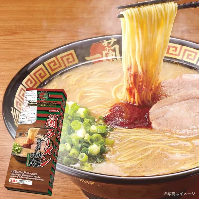 Ichiran Ramen Hakata Tonkotsu – Cienkie makarony z bulionem z kości wieprzowych (2 porcje)