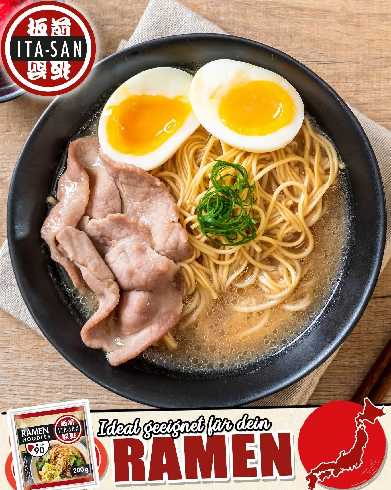 ITA-SAN Makaron Ramen 30 x 200 g
