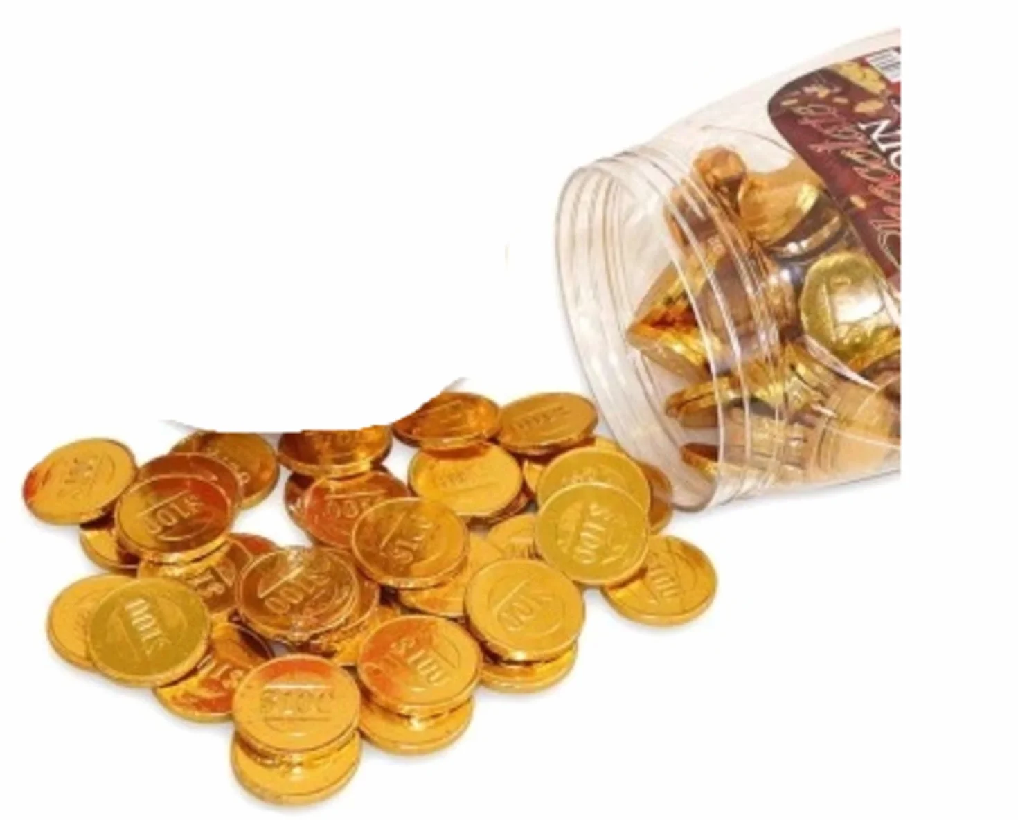 Monety czekoladowe złote 200 sztuk 480g