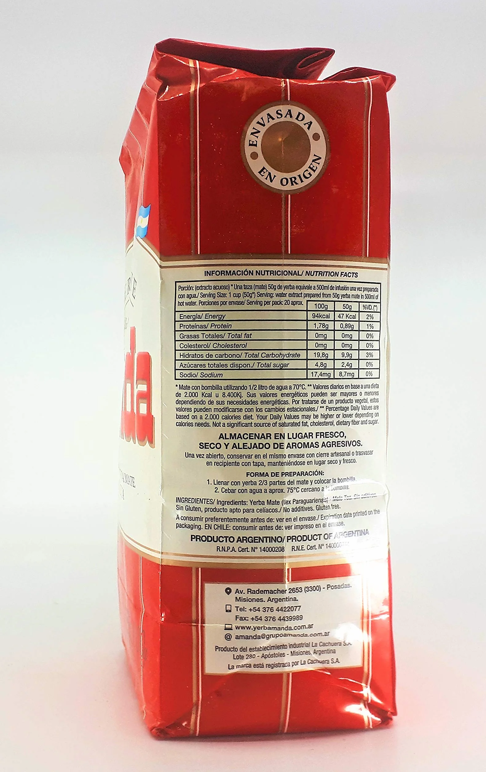 Yerba Mate Amanda Red 1kg