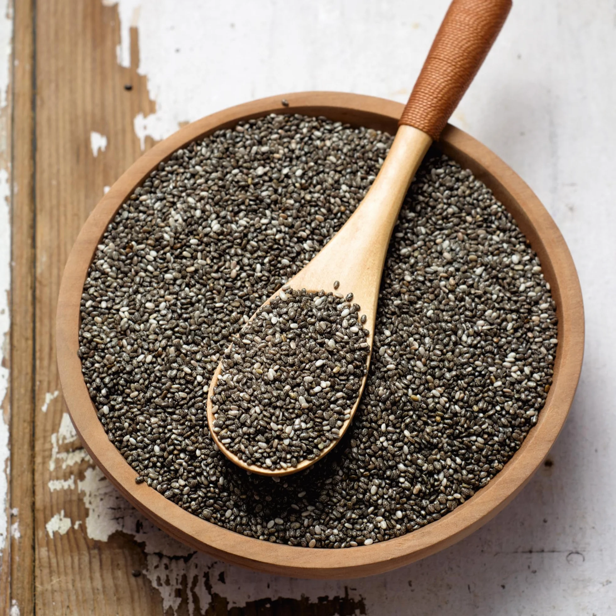Alpi Nature Nasiona Chia 1kg, Całe Surowe Czarne Nasiona Chia do Smoothie, Jogurtu i Musli
