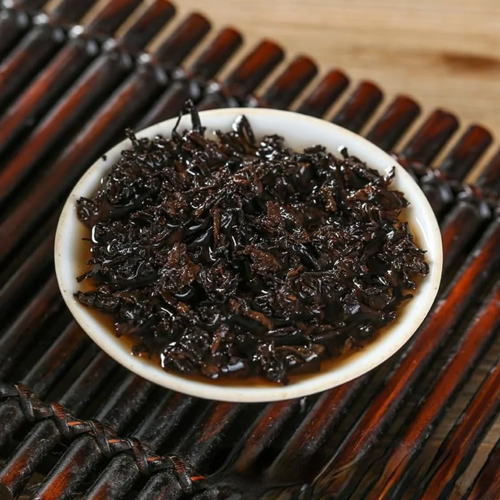 Yunnan Menghai 357g Dojrzała Herbata Pu'er Przechowywana Na Sucho
