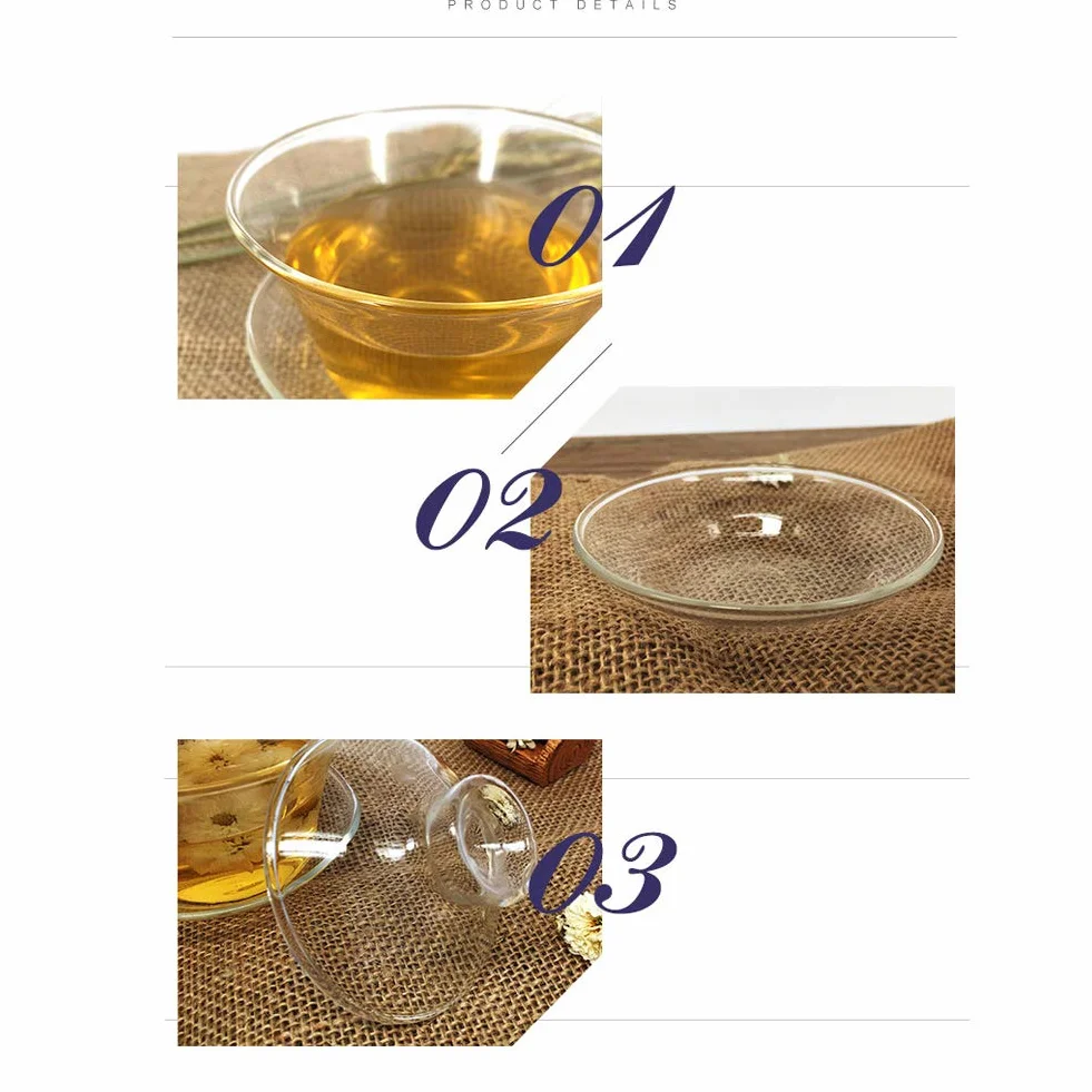 Chińska porcelana kung/gong fu herbata ceramiczna filiżanka do herbaty Gaiwan Sancai najlepszy prezent (szkło)